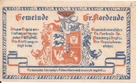 Аверс банкноты 1 марка (Германия)