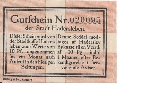 Реверс банкноты 10 fenigów (Niemcy) 1920