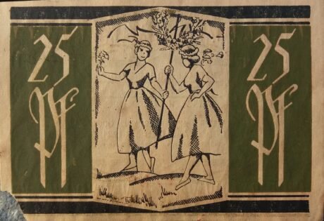 Реверс банкноты 25 fenigów (Niemcy)