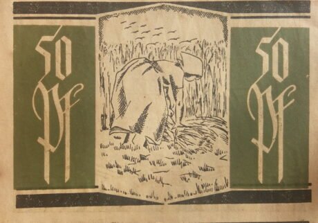 Реверс банкноты 50 fenigów (Niemcy)