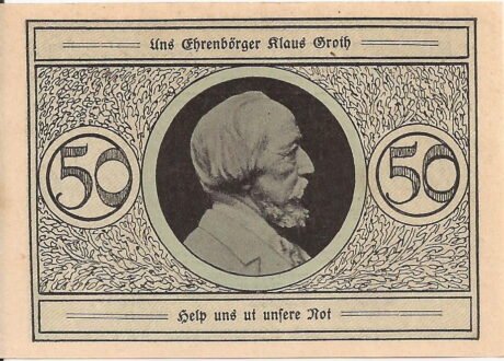 Реверс банкноты 50 fenigów (Niemcy) 1921