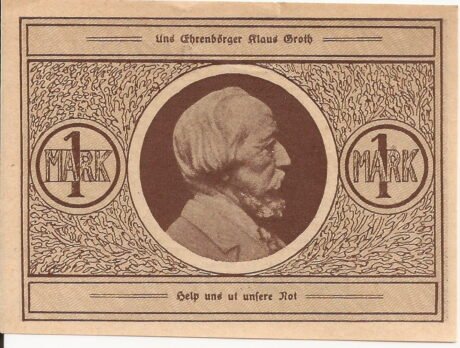 Реверс банкноты 100 fenigów (Niemcy) 1921