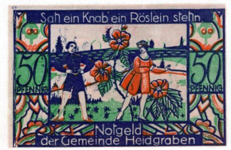 Реверс банкноты 50 fenigów (Niemcy) 1921