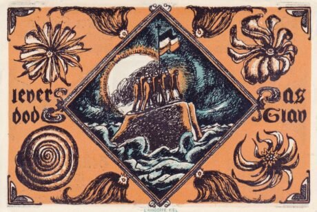 Реверс банкноты 2 Militärverein (Niemcy) oznacza rok 1922