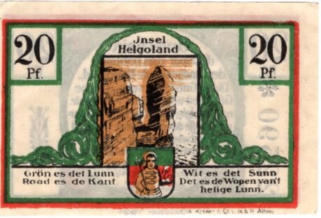 Реверс банкноты 20 пфеннигов Spar- und Leihkasse (Германия) 1921 года