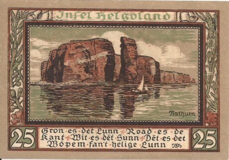 Реверс банкноты 25 fenigów (Niemcy) 1921