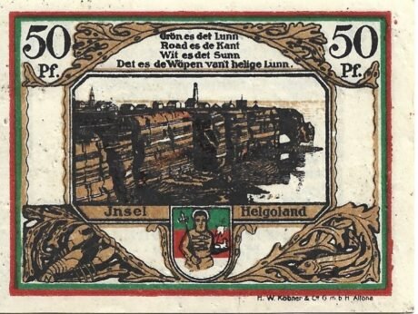 Реверс банкноты 50 пфеннигов Spar- und Leihkasse (Германия) 1921 года