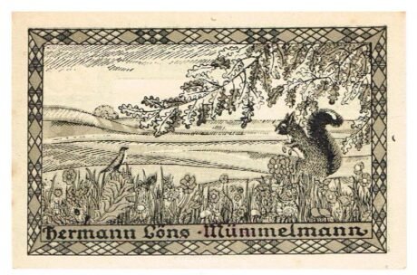 Реверс банкноты 25 fenigów (Niemcy) 1922