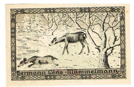 Реверс банкноты 75 пфеннигов (Германия) 1922 года