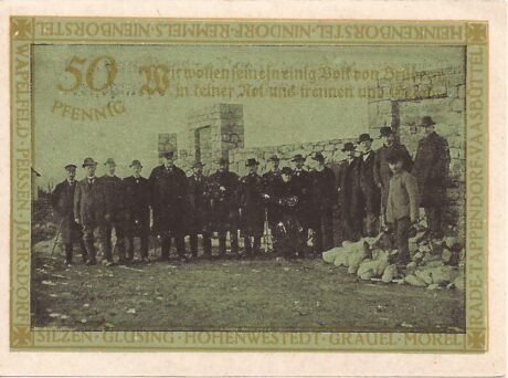 Реверс банкноты 50 fenigów (Niemcy) 1921