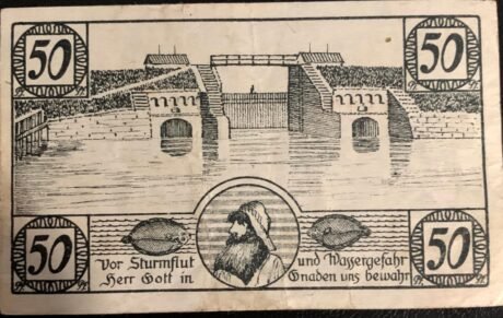 Реверс банкноты 50 fenigów (Niemcy) 1920
