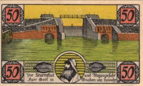 Реверс банкноты 50 fenigów (Niemcy) 1920