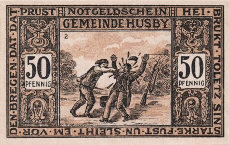 Реверс банкноты 50 fenigów (Niemcy) 1921