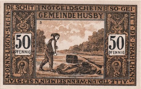 Реверс банкноты 50 fenigów (Niemcy) 1921