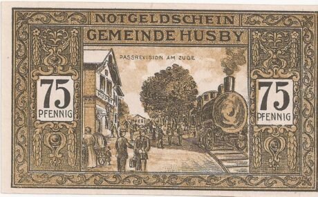 Реверс банкноты 75 пфеннигов (Германия) 1921 года