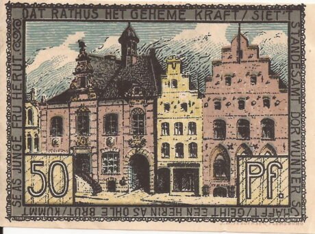 Реверс банкноты 50 fenigów (Niemcy) 1920