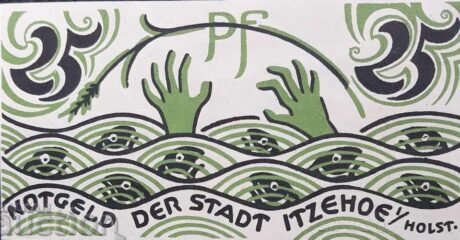 Реверс банкноты 25 fenigów (Niemcy) 1921