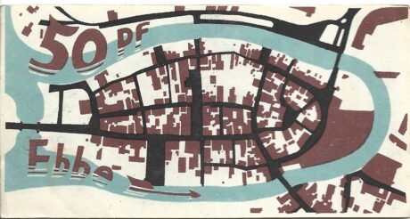 Реверс банкноты 50 fenigów (Niemcy)