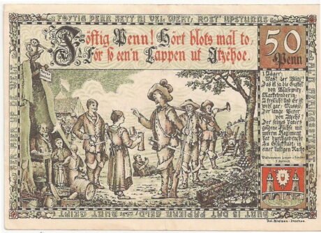 Реверс банкноты 50 fenigów (Niemcy) 1920