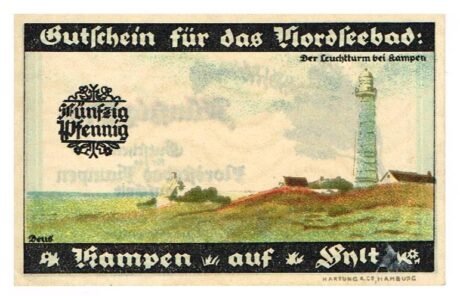 Реверс банкноты 50 пфеннигов (Германия) 1921 года