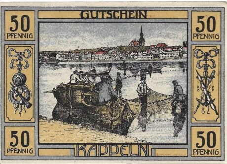 Реверс банкноты 50 fenigów (Niemcy) 1920