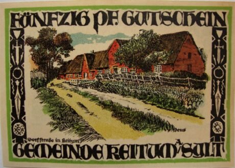 Реверс банкноты 50 fenigów (Niemcy) 1921