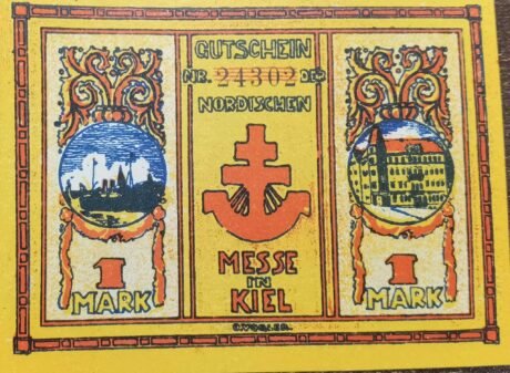Аверс банкноты 1 marka Nordische Messe (Niemcy) 1921