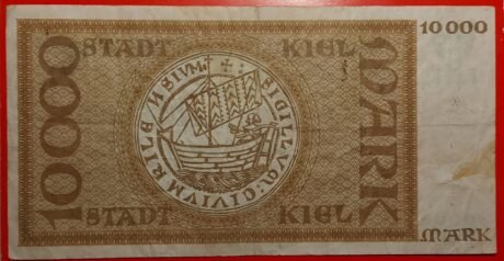 Реверс банкноты 10000 marek (Niemcy) 1923