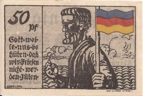 Реверс банкноты 50 fenigów (Niemcy) 1920