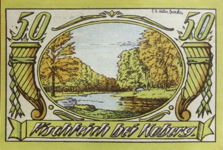 Реверс банкноты 50 fenigów (Niemcy) 1921