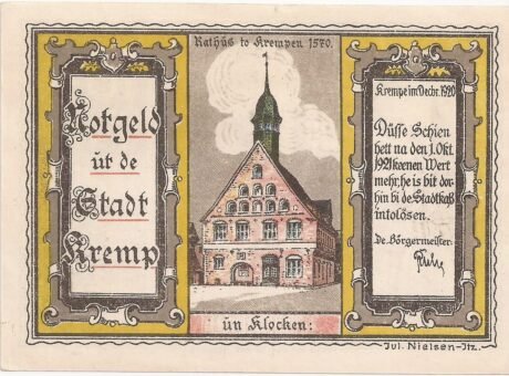 Аверс банкноты 100 fenigów (Niemcy) 1920