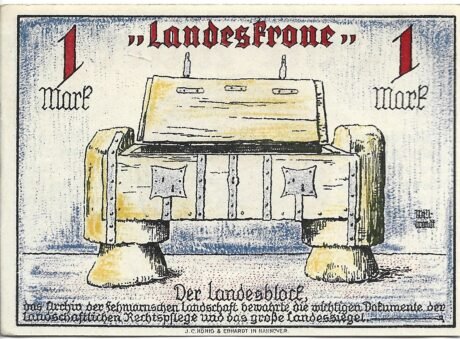 Реверс банкноты 1 марка (Германия)