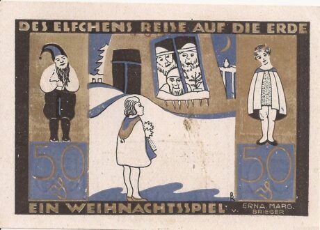 Реверс банкноты 50 fenigów (Niemcy)