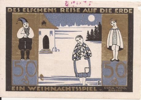 Реверс банкноты 50 fenigów (Niemcy)