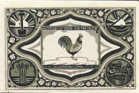 Реверс банкноты 25 fenigów (Niemcy)