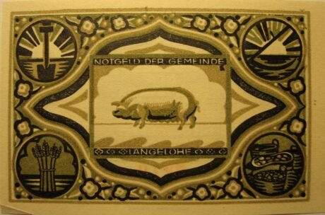 Реверс банкноты 25 fenigów (Niemcy)