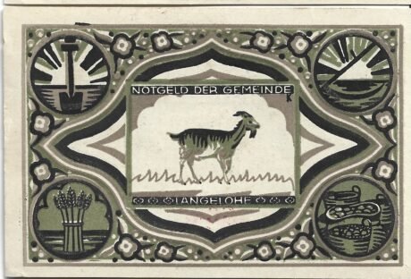 Реверс банкноты 50 пфеннигов (Германия)