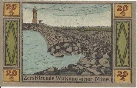 Реверс банкноты 20 fenigów (Niemcy) 1921