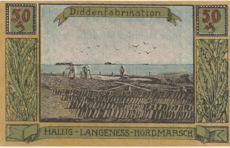 Реверс банкноты 50 fenigów (Niemcy) 1921