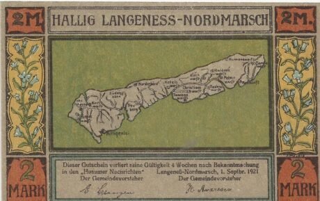 Аверс банкноты 2 marki (Niemcy) 1921