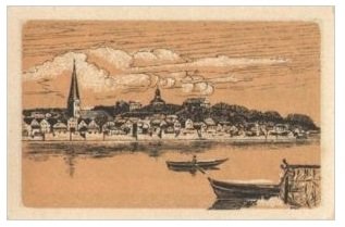 Реверс банкноты 10 fenigów Sparkasse (Niemcy) 1918