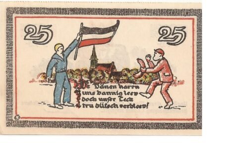 Реверс банкноты 25 fenigów (Niemcy) 1921