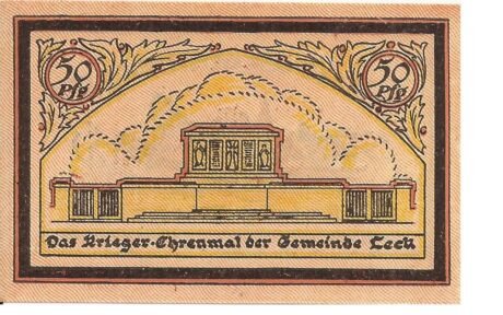 Реверс банкноты 50 fenigów (Niemcy) 1921