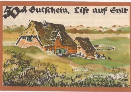 Реверс банкноты 50 fenigów (Niemcy) 1921