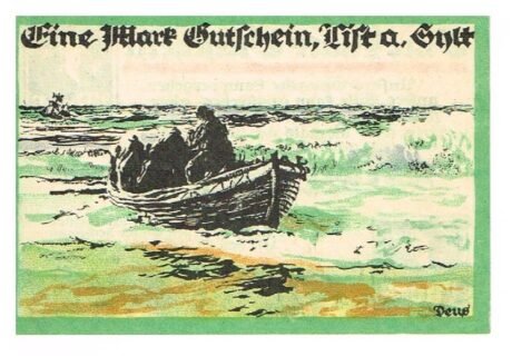 Реверс банкноты 1 marka (Niemcy) 1921