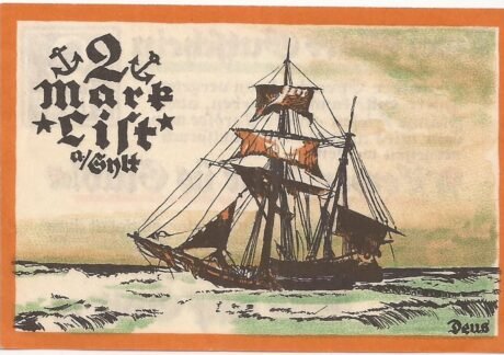 Реверс банкноты 2 marki (Niemcy) 1921