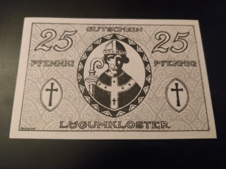 Реверс банкноты 25 fenigów (Niemcy) 1920