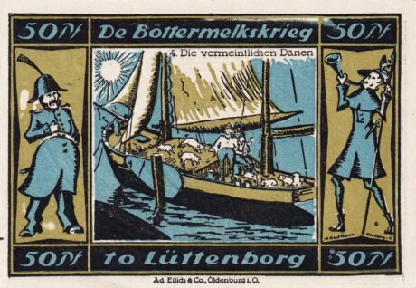 Реверс банкноты 50 пфеннигов Spar- und Leihkasse (Германия)