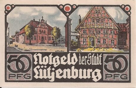 Реверс банкноты 50 fenigów (Niemcy) 1921