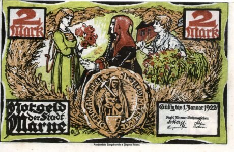 Аверс банкноты 2 marki (Niemcy) 1922